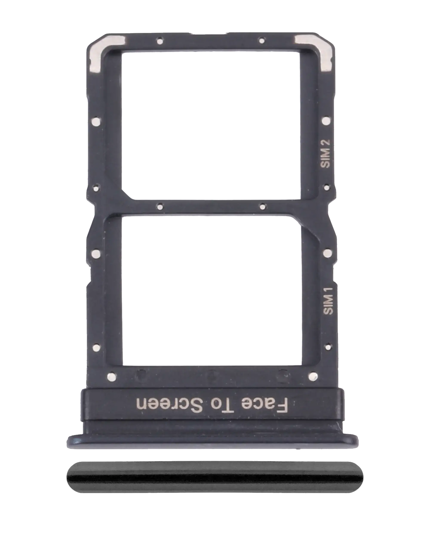 Dual Sim Card Tray For Xiaomi Mi 10 Lite 5G (Cosmic Gray) - replacement part product image SKU 107082114825 - image 1