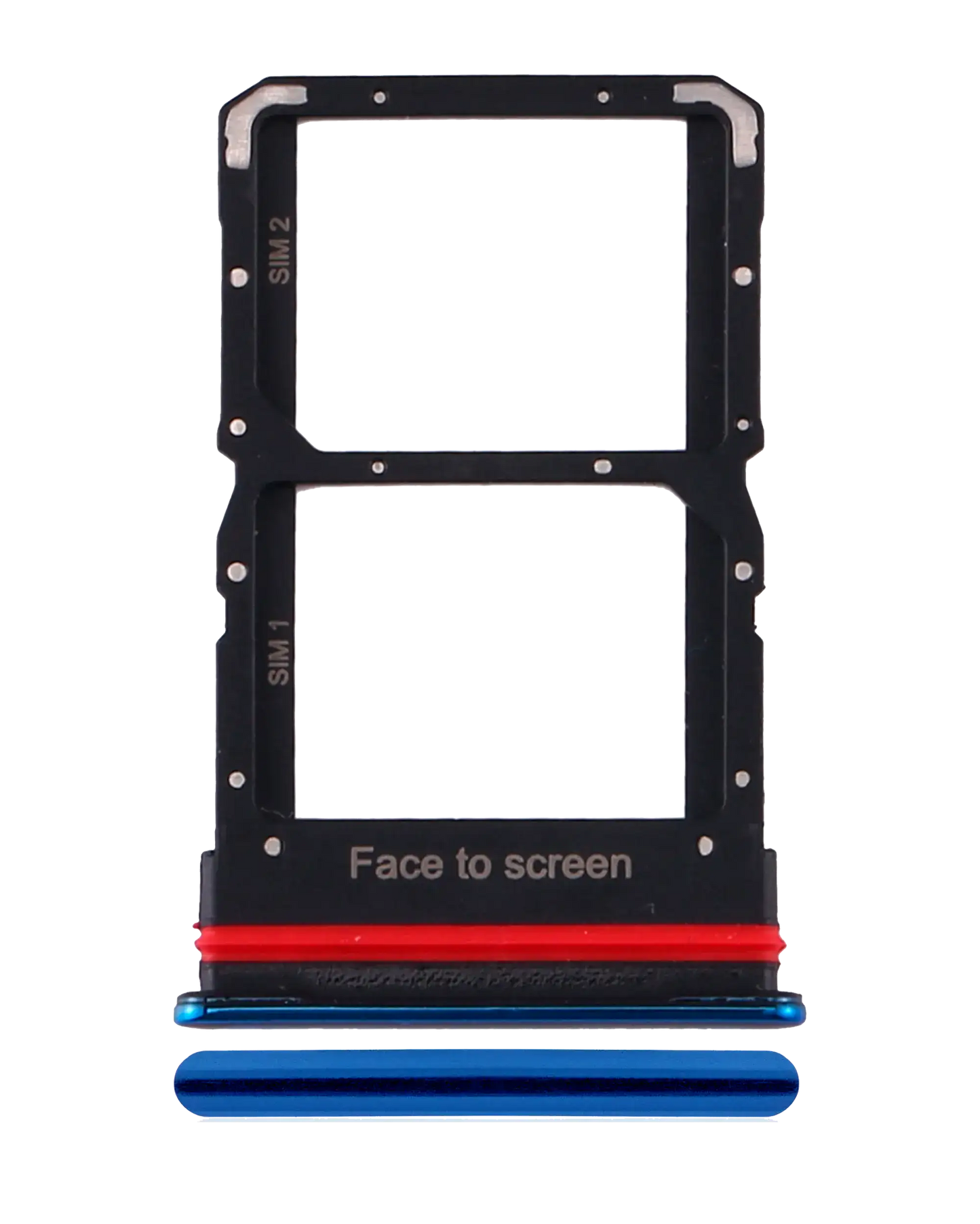 Dual Sim Card Tray For Xiaomi Mi 10 Lite 5G (Aurora Blue) - replacement part product image SKU 107082114824 - image 1