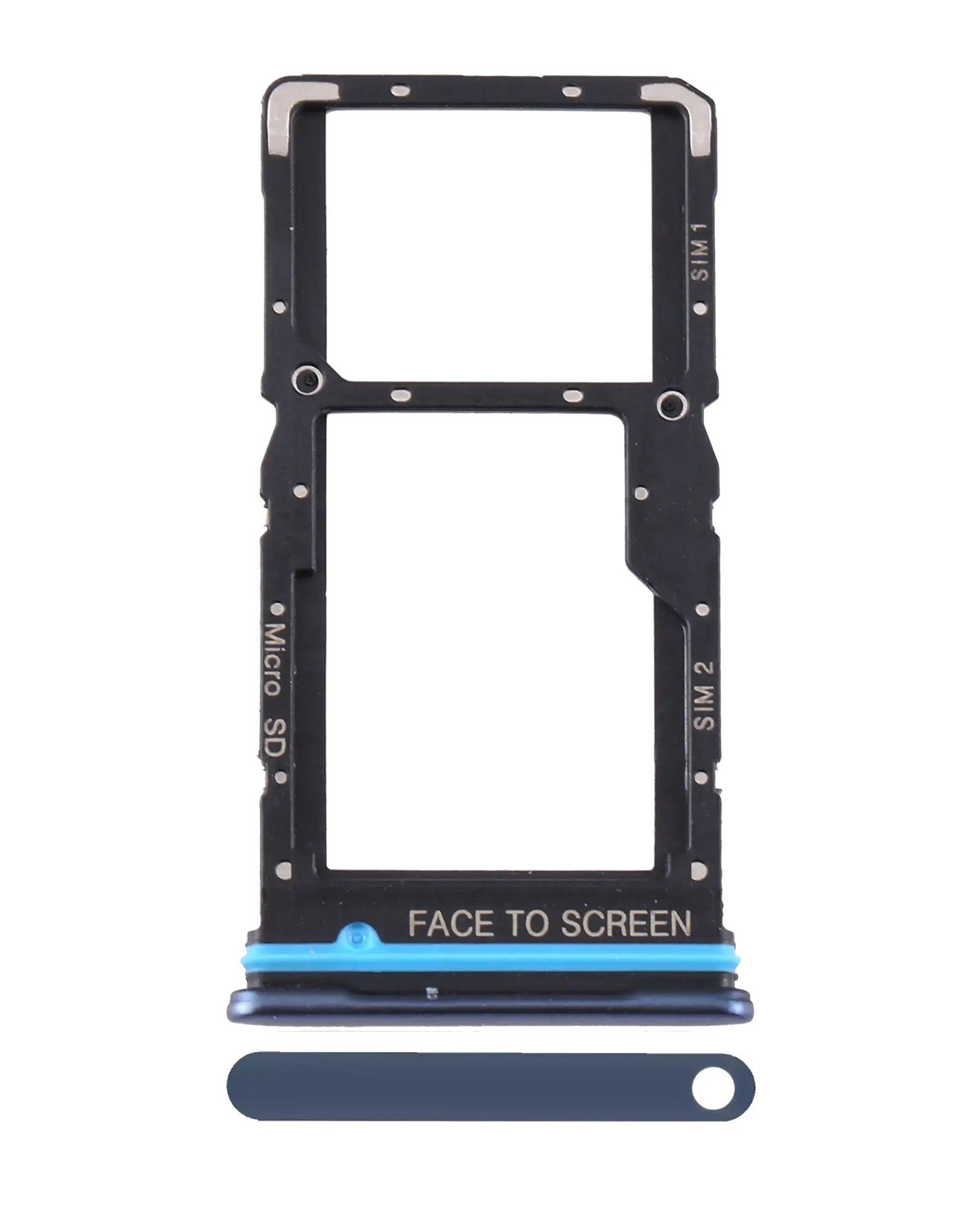 Dual Sim Card Tray For Xiaomi Mi 10T Lite 5G / Note 9 Pro 5G (Atlantic Blue) - replacement part product image SKU 107082114821 - image 1
