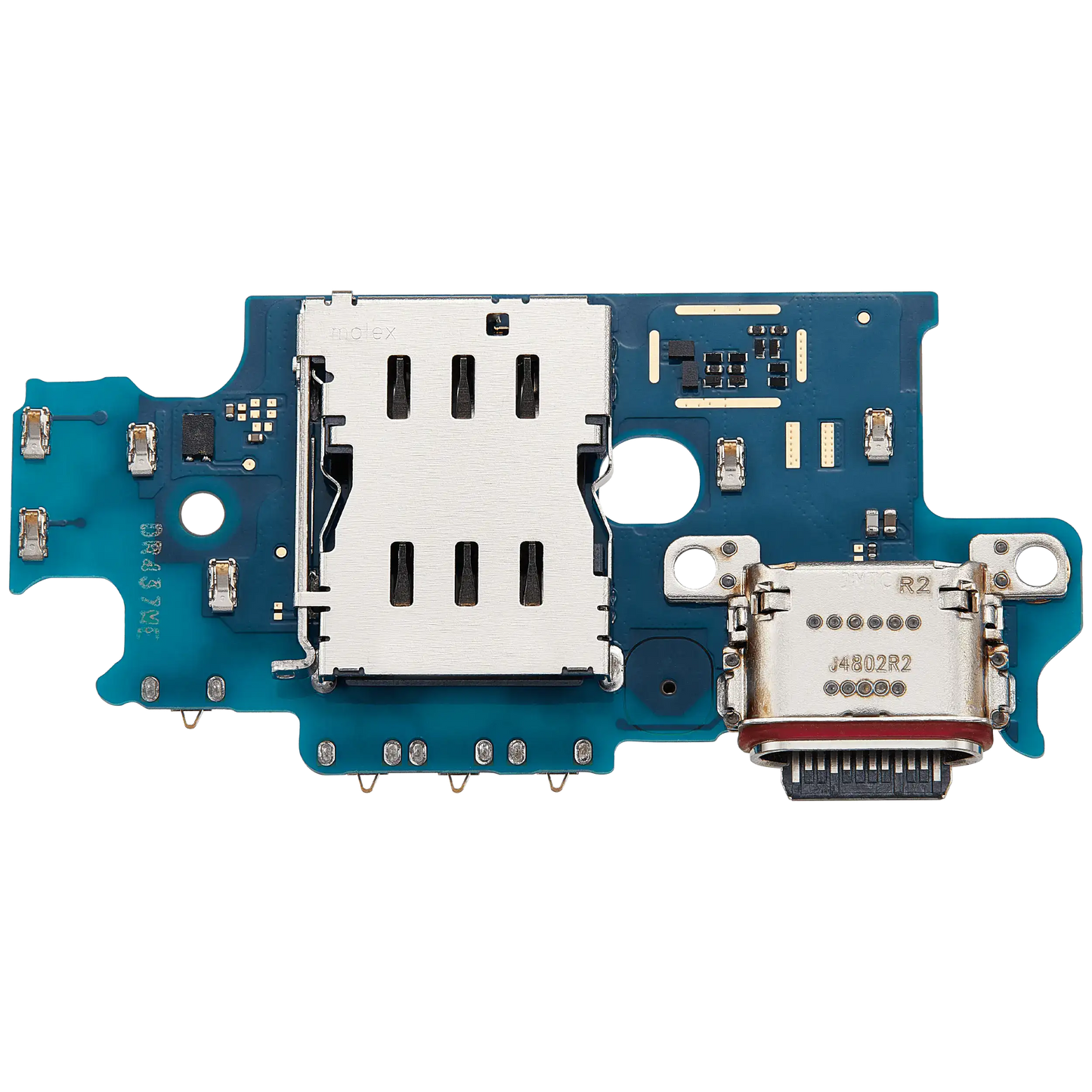 Charging Port Board With Sim Card Reader For Samsung Galaxy S24 Plus 5G (S9260) (Dual Card Version) (Premium)