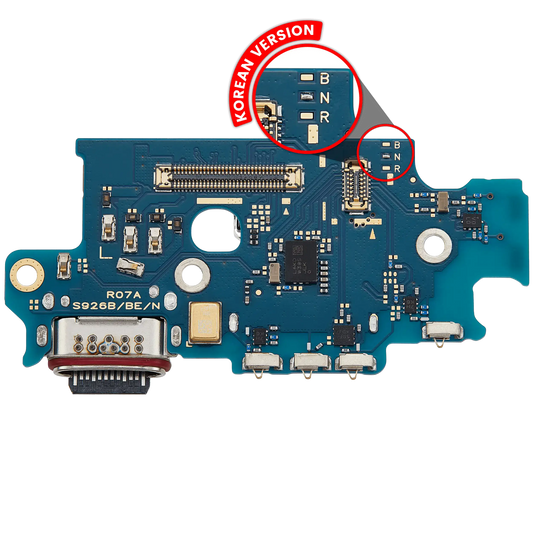 Charging Port Board With Sim Card Reader For Samsung Galaxy S24 Plus 5G (S926N) (Korean Version) (Premium)