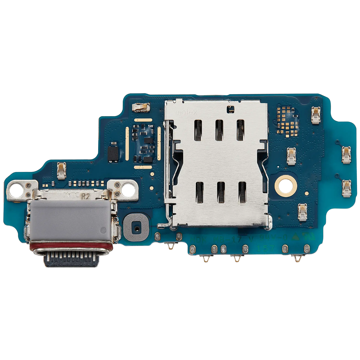Charging Port Board With Sim Card Reader For Samsung Galaxy S24 Ultra 5G (S928D) (International Version) (Premium)