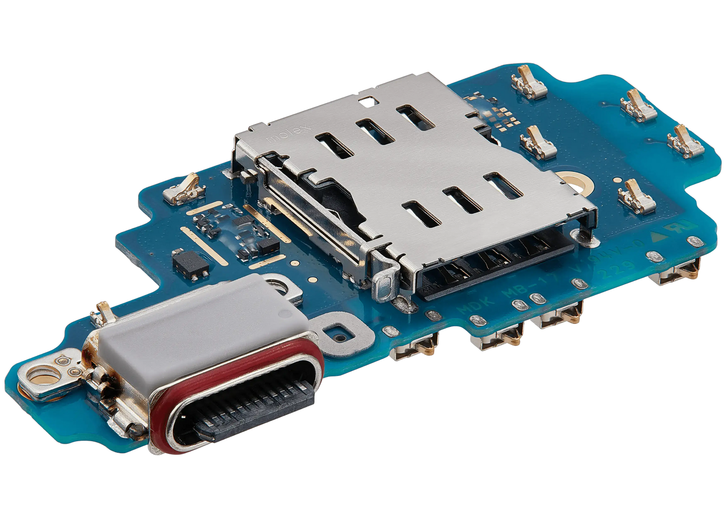 Charging Port Board With Sim Card Reader For Samsung Galaxy S24 Ultra 5G (S928N) (Korean Version) (Premium)