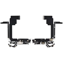 Charging Port Flex Cable For iPhone 15 Pro Max (Aftermarket Plus) (Natural Titanium)