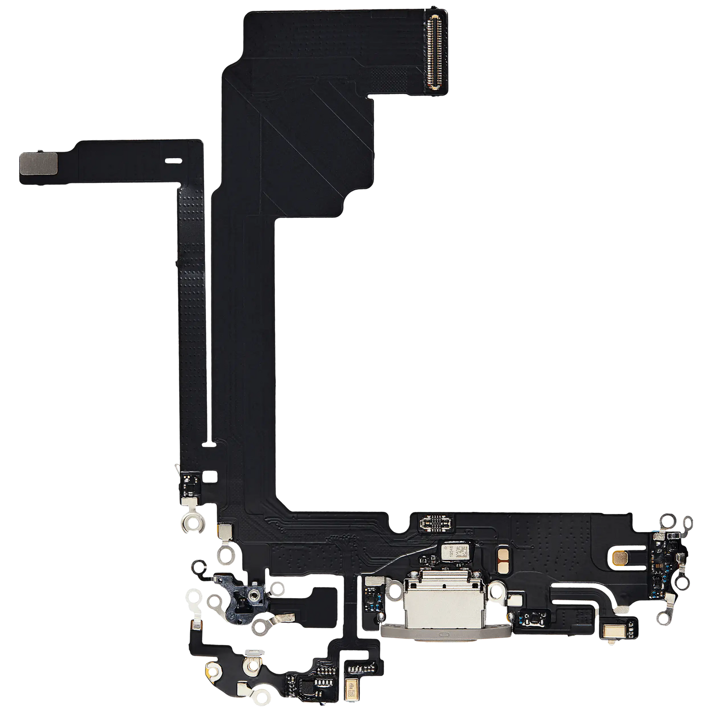 Charging Port Flex Cable For iPhone 15 Pro Max (Aftermarket Plus) (Natural Titanium)