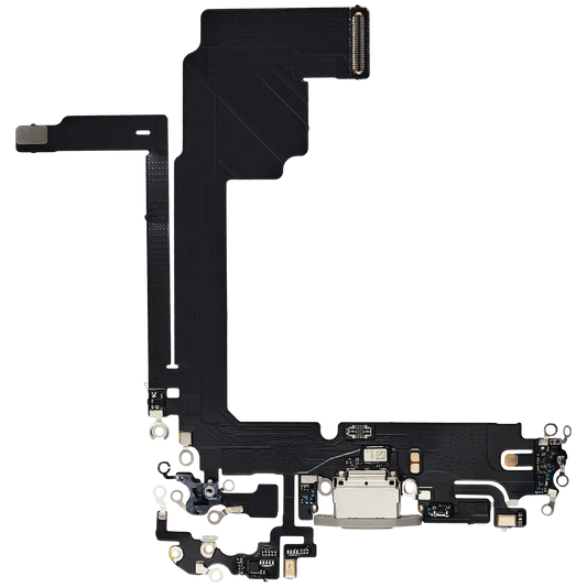 Charging Port Flex Cable For iPhone 15 Pro Max (Aftermarket Plus) (Natural Titanium)