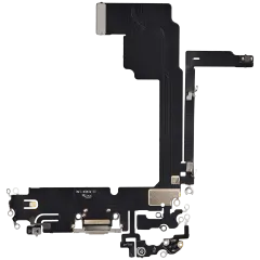 Charging Port Flex Cable For iPhone 15 Pro Max (Aftermarket Plus) (Natural Titanium)