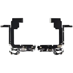 Charging Port Flex Cable For iPhone 15 Pro Max (Aftermarket Plus) (Blue Titanium)