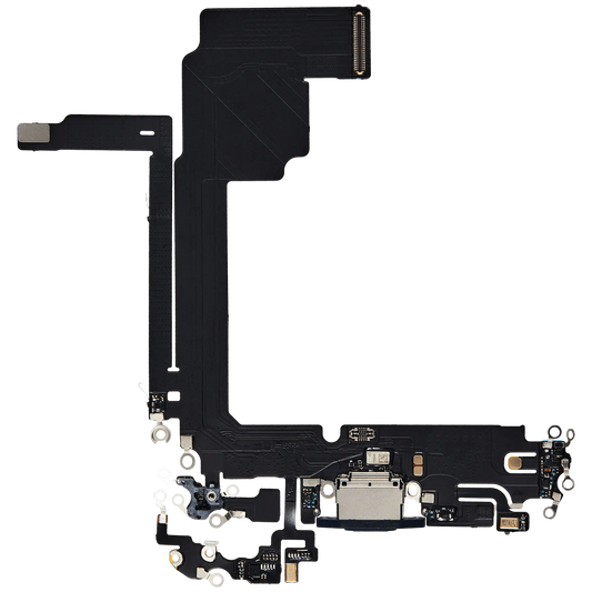 Charging Port Flex Cable For iPhone 15 Pro Max (Aftermarket Plus) (Blue Titanium)