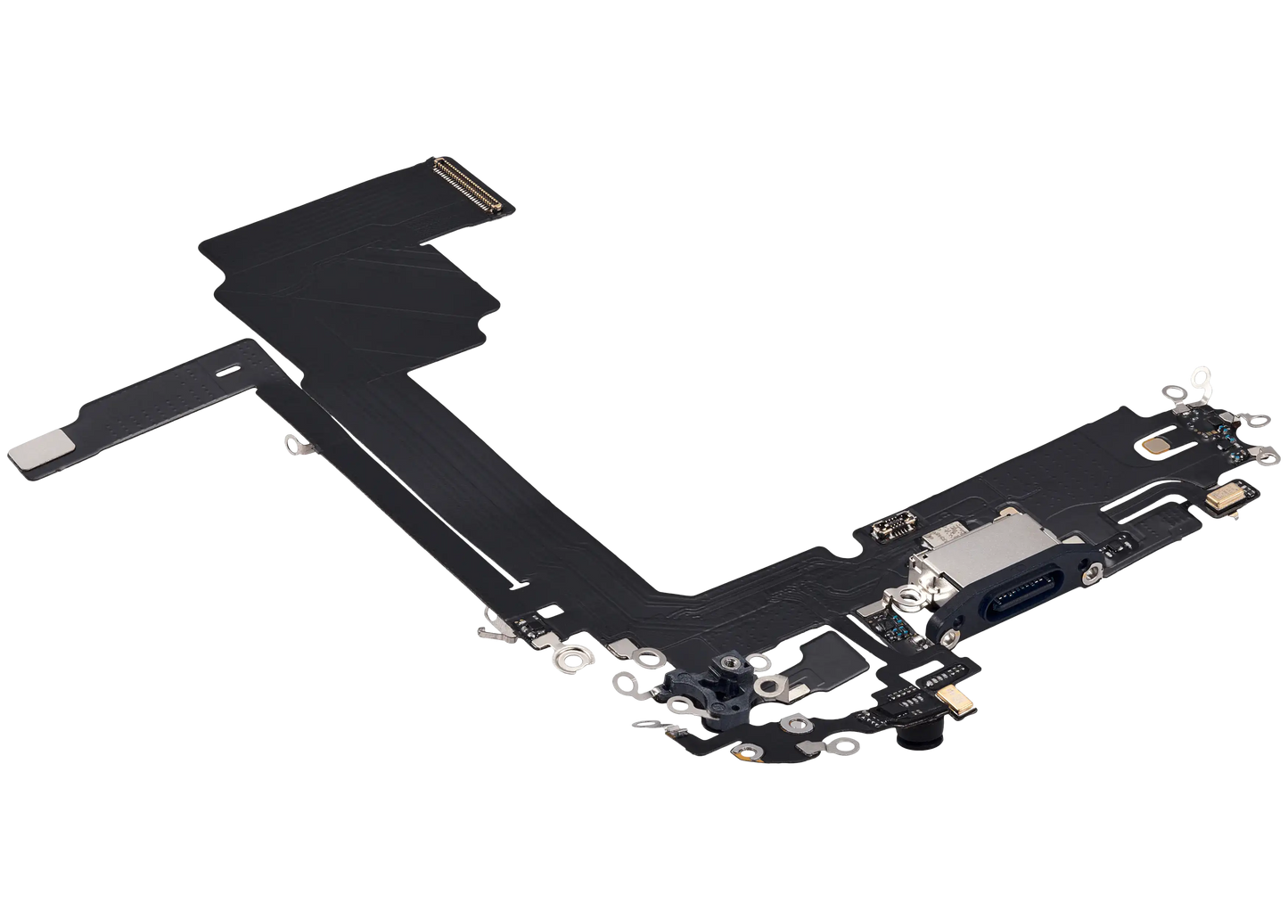 Charging Port Flex Cable For iPhone 15 Pro Max (Aftermarket Plus) (Blue Titanium)