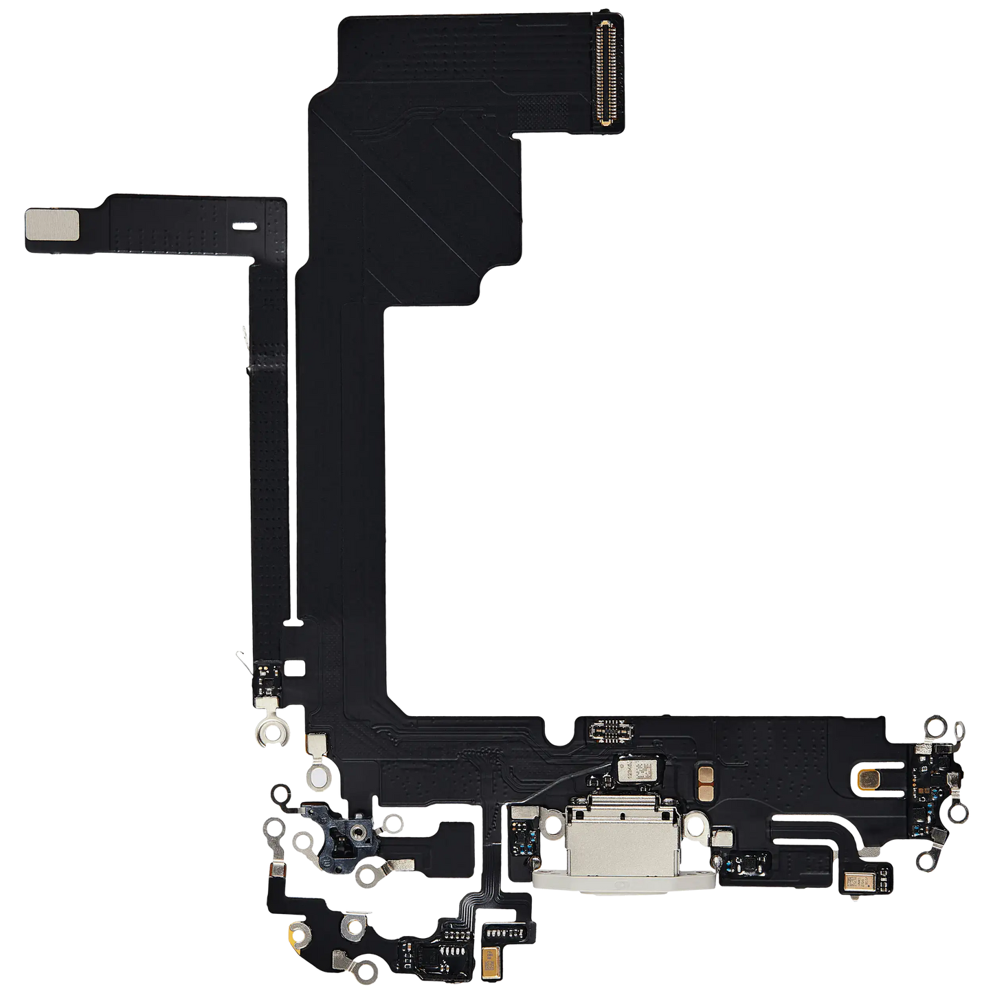 Charging Port Flex Cable For iPhone 15 Pro Max (Aftermarket Plus) (White Titanium)