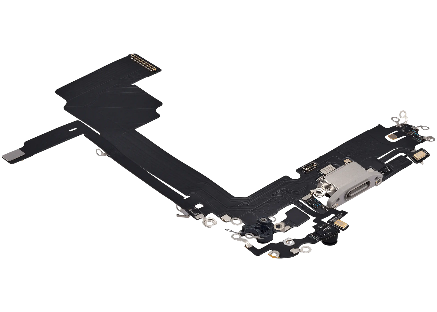 Charging Port Flex Cable For iPhone 15 Pro Max (Aftermarket Plus) (White Titanium)