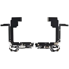 Charging Port Flex Cable For iPhone 15 Pro Max (Aftermarket Plus) (Black Titanium)