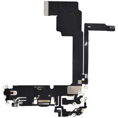 Charging Port Flex Cable For iPhone 15 Pro Max (Aftermarket Plus) (Black Titanium)