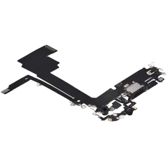 Charging Port Flex Cable For iPhone 15 Pro Max (Aftermarket Plus) (Black Titanium)