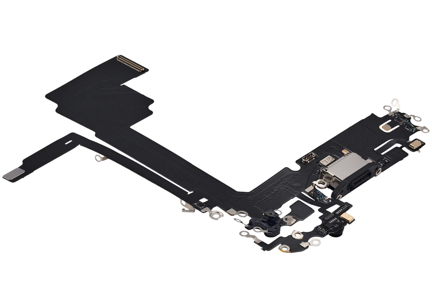 Charging Port Flex Cable For iPhone 15 Pro Max (Aftermarket Plus) (Black Titanium)
