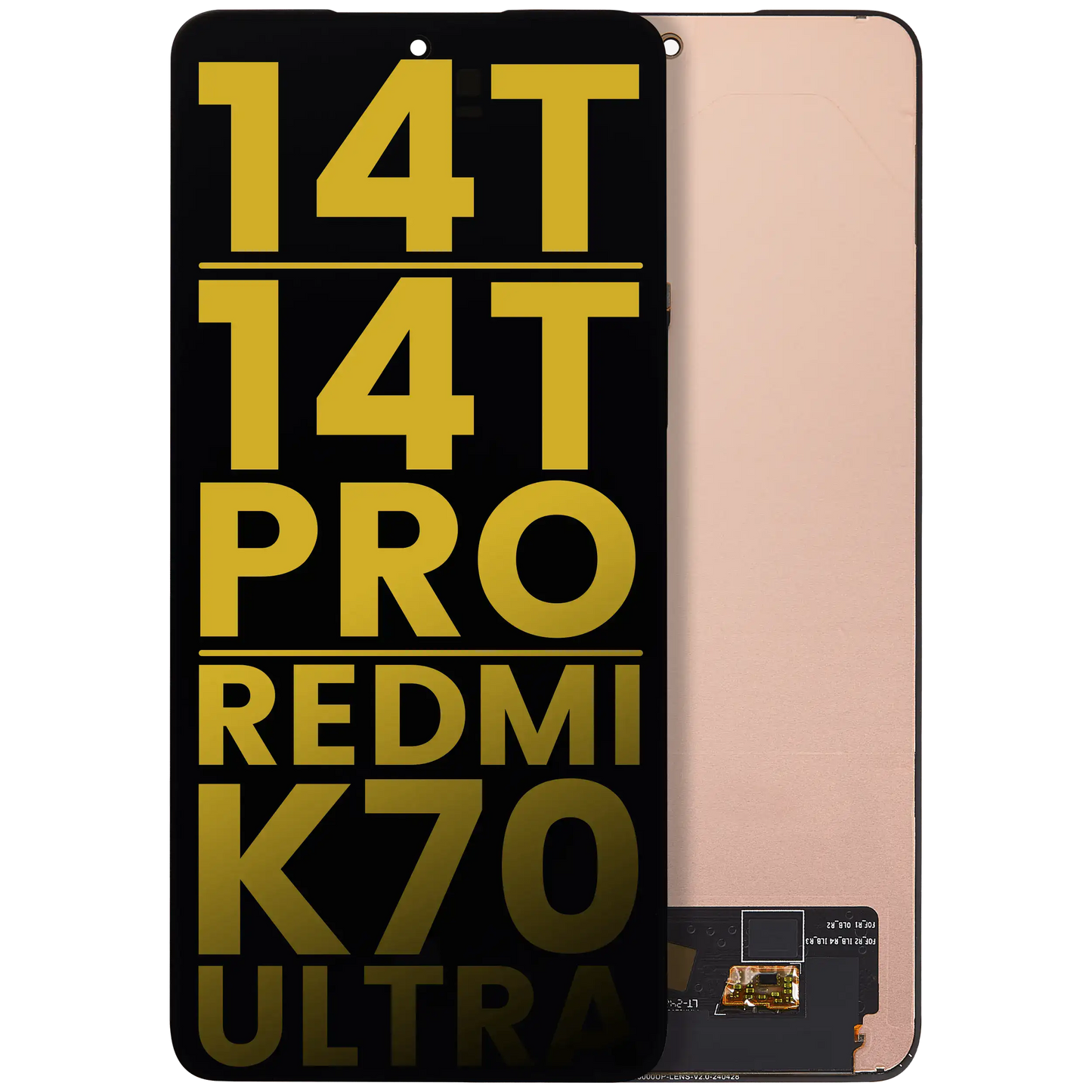 OLED Assembly Without Frame For Xiaomi 14T / 14T Pro / Redmi K70 Ultra (Refurbished) (All Colors) – replacement part product view – OLED Display Replacement for phone repair