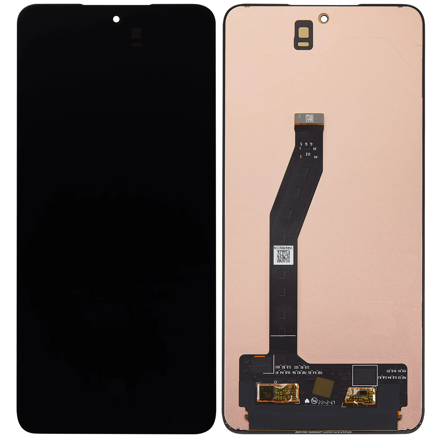OLED Assembly Without Frame For Xiaomi 14T / 14T Pro / Redmi K70 Ultra (Refurbished) (All Colors) – phone repair part product angle – OLED Display Replacement for phone repair