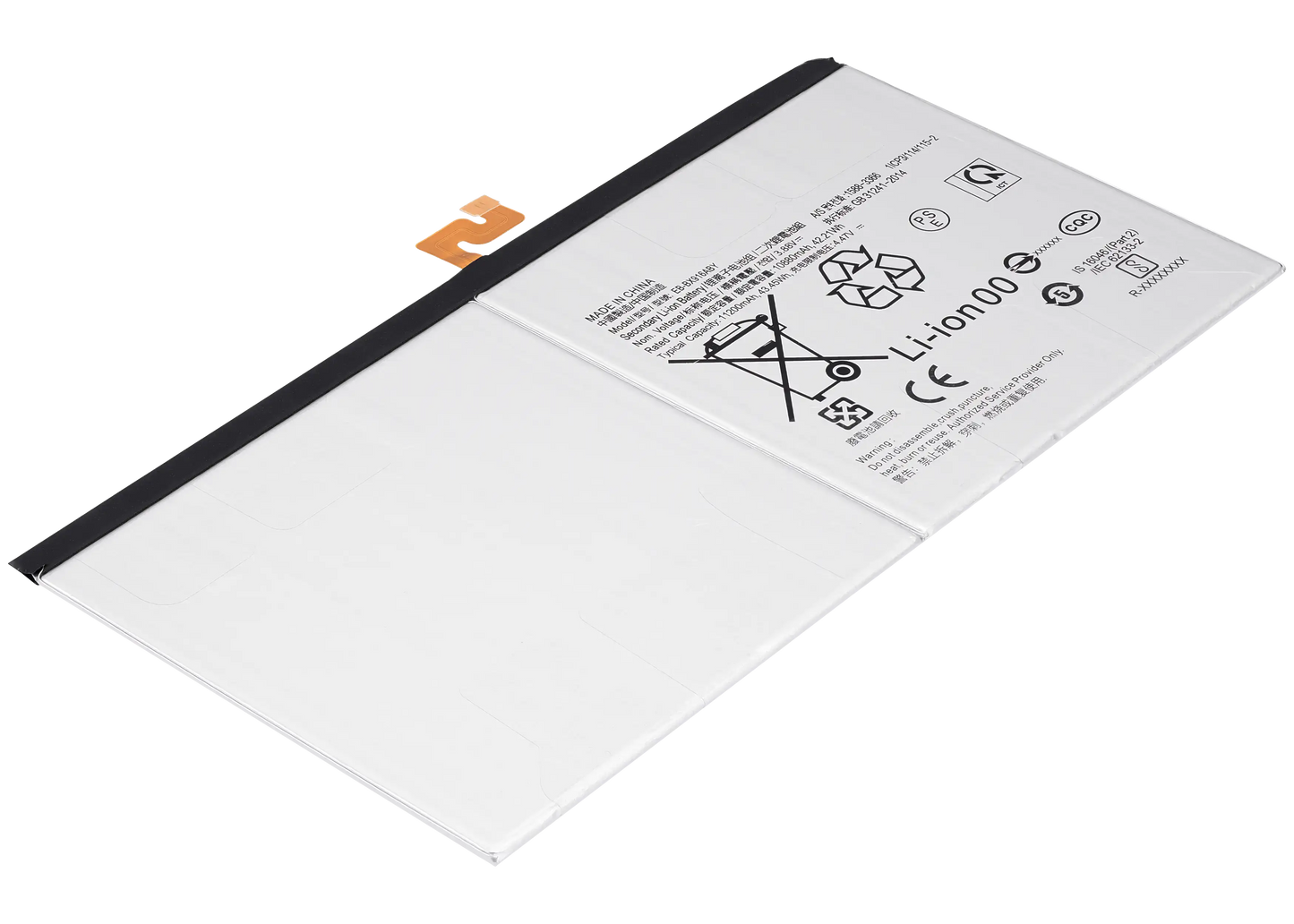 Replacement Battery Compatible For Samsung Galaxy Tab S9 Ultra 14.6" (2023) (X910 / X916B) (EB-BX916ABY) - product image 5