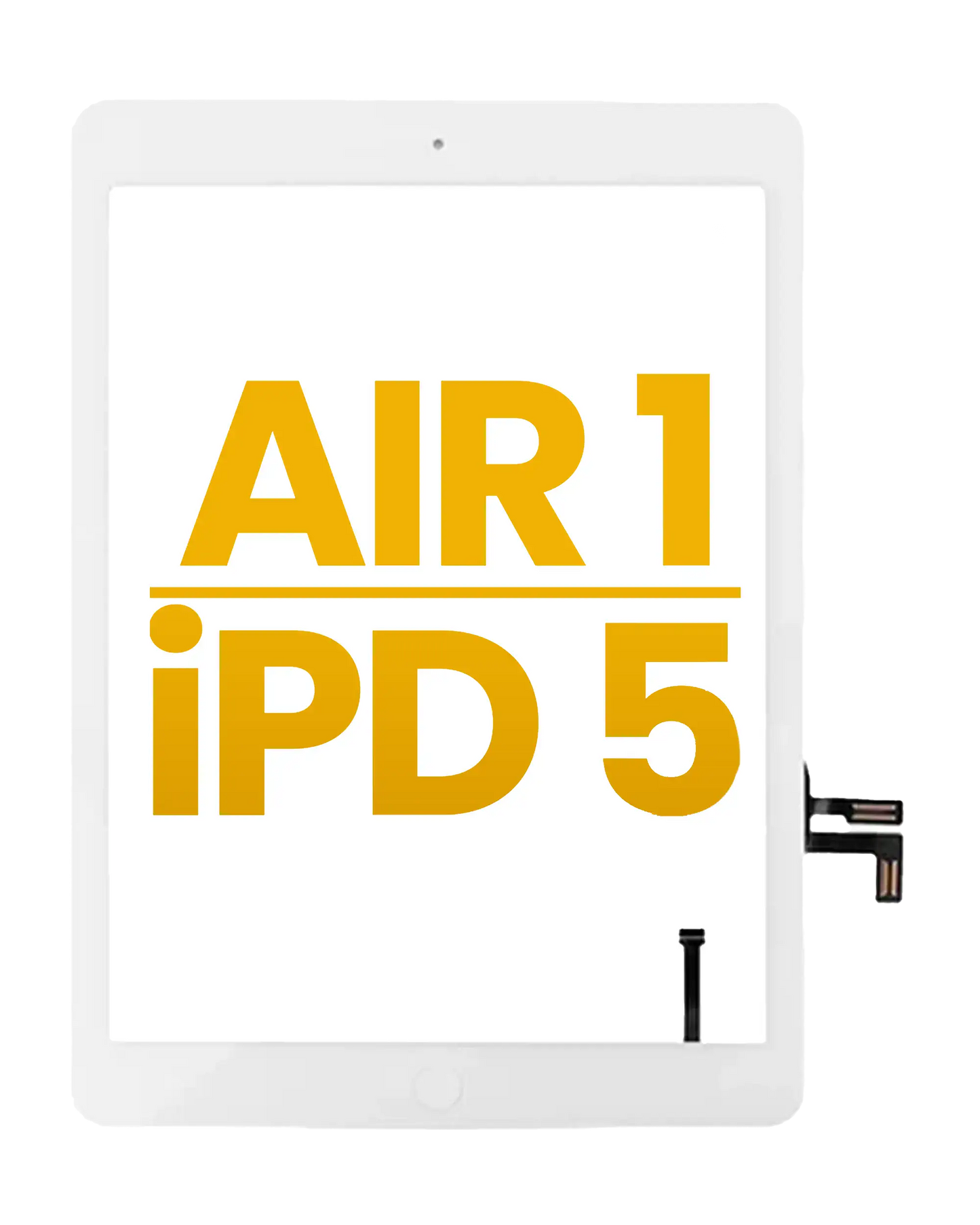 Digitizer For iPad Air 1 / iPad 5 (2017) (Home Button Pre-Installed For iPad Air 1) (Premium) (White)