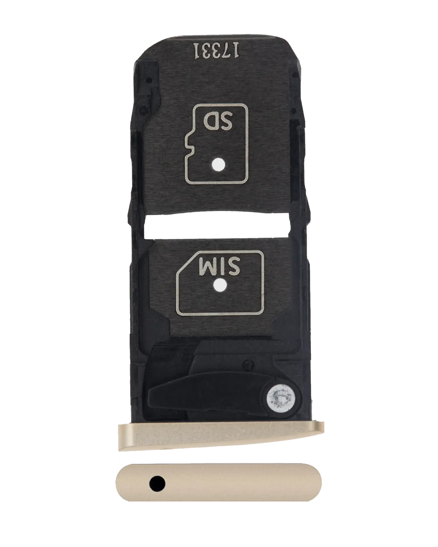 Sim Card Tray For Motorola Moto Z Droid (XT1650-01 / 2016) (Gold) - Motorola replacement part, primary product view, SKU 107082031311