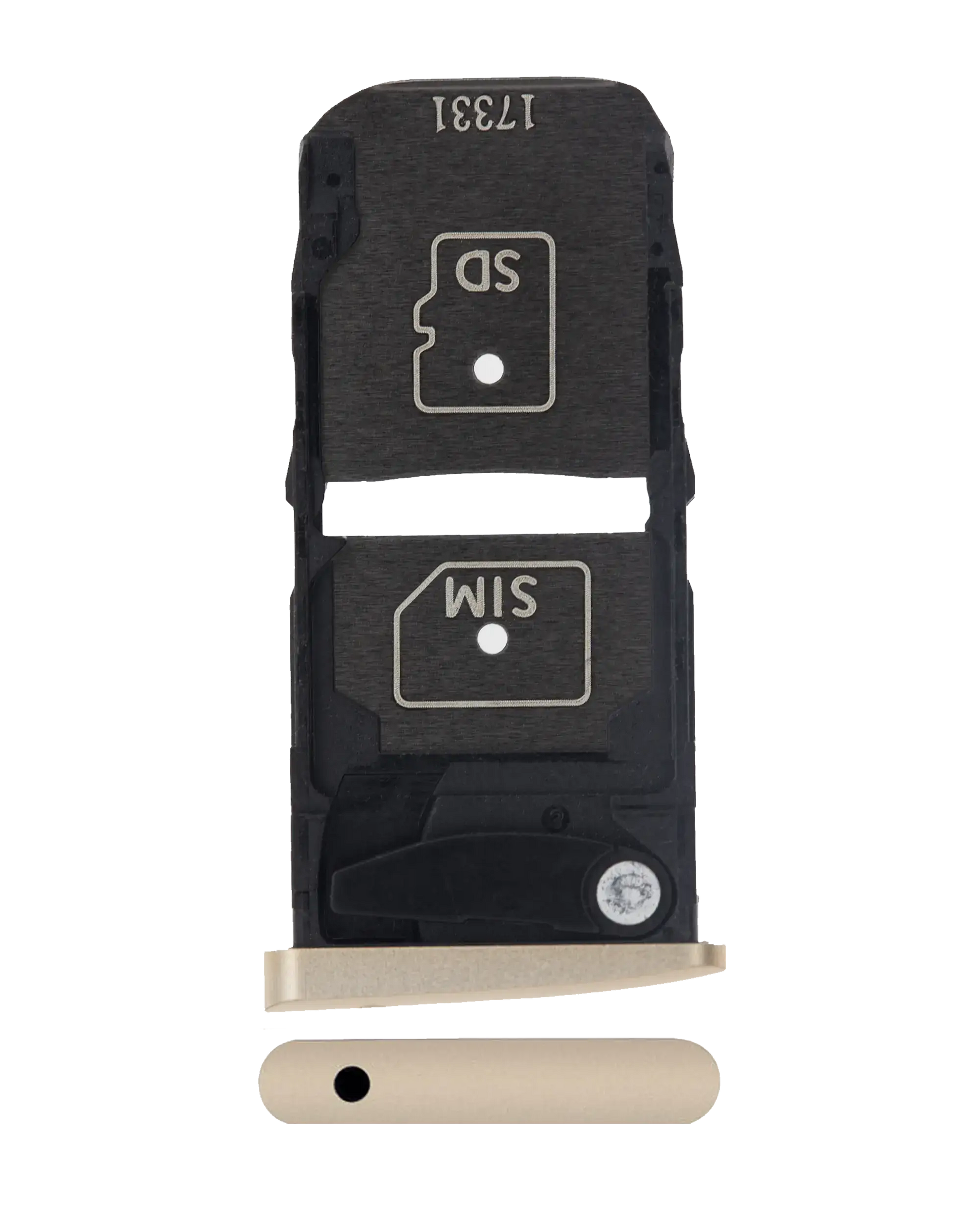 Sim Card Tray For Motorola Moto Z Droid (XT1650-01 / 2016) (Gold) - Motorola replacement part, primary product view, SKU 107082031311