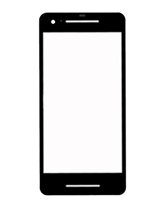Front Glass For Google Pixel 2 (Black) - replacement part product view