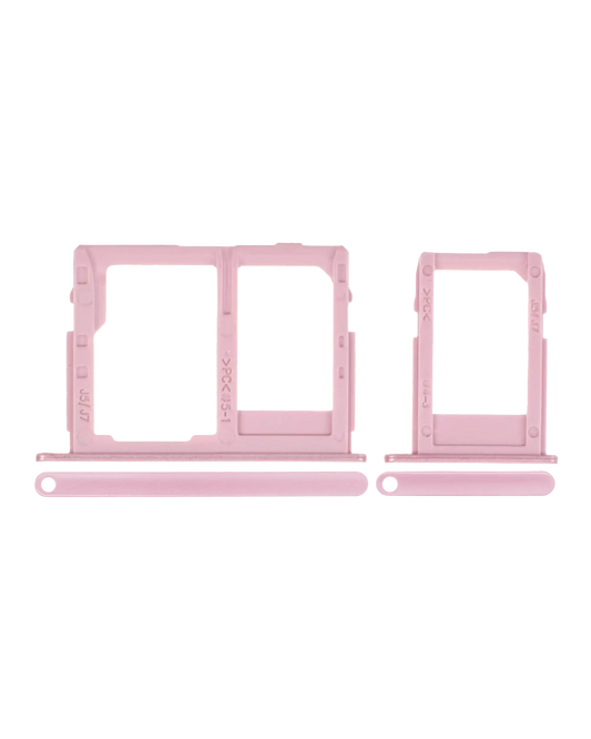 Sim Card Tray For Samsung Galaxy J7 Pro (J730 / 2017) (Pink) Samsung replacement part SKU 107082016141 - product image 1