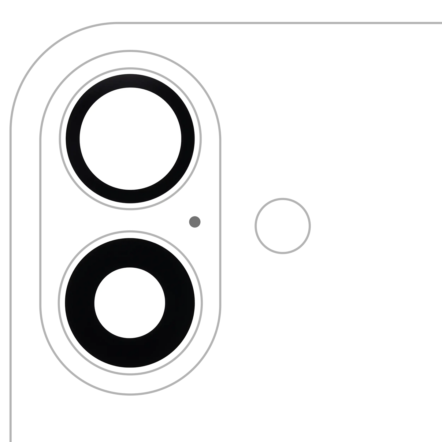 Back Camera Lens (Glass Only) With Adhesive For iPhone 16 / 16 Plus / 17 (2 Piece Set) (Aftermarket Plus) (10 Pack)