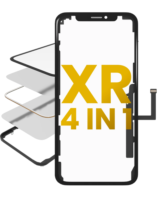 4 in 1 (Glass With OCA Pre-Installed + Frame + Digitizer ) For iPhone XR (OCA Master)