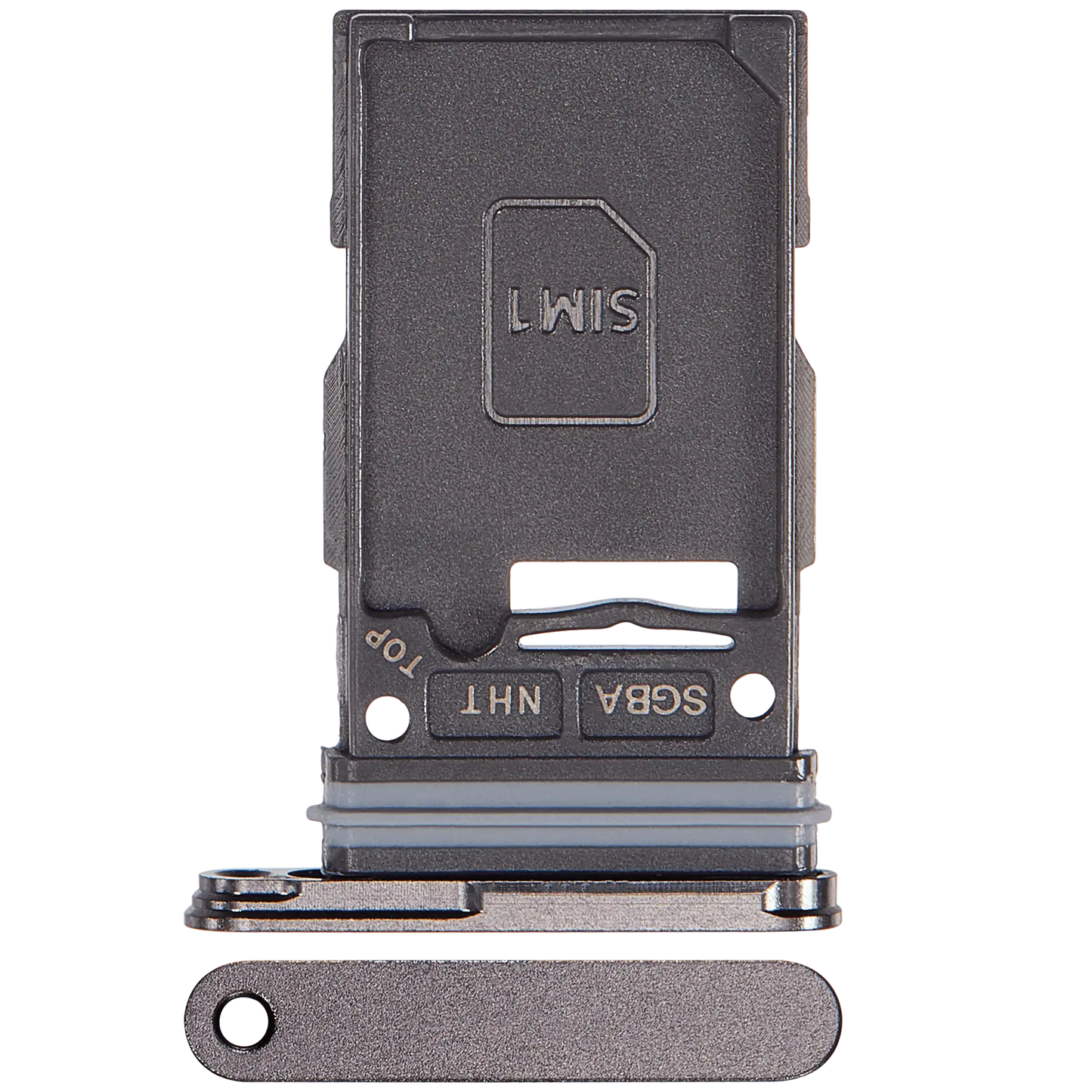 Single Sim Card Tray For Samsung Galaxy S24 FE 5G (Premium) (Graphite)