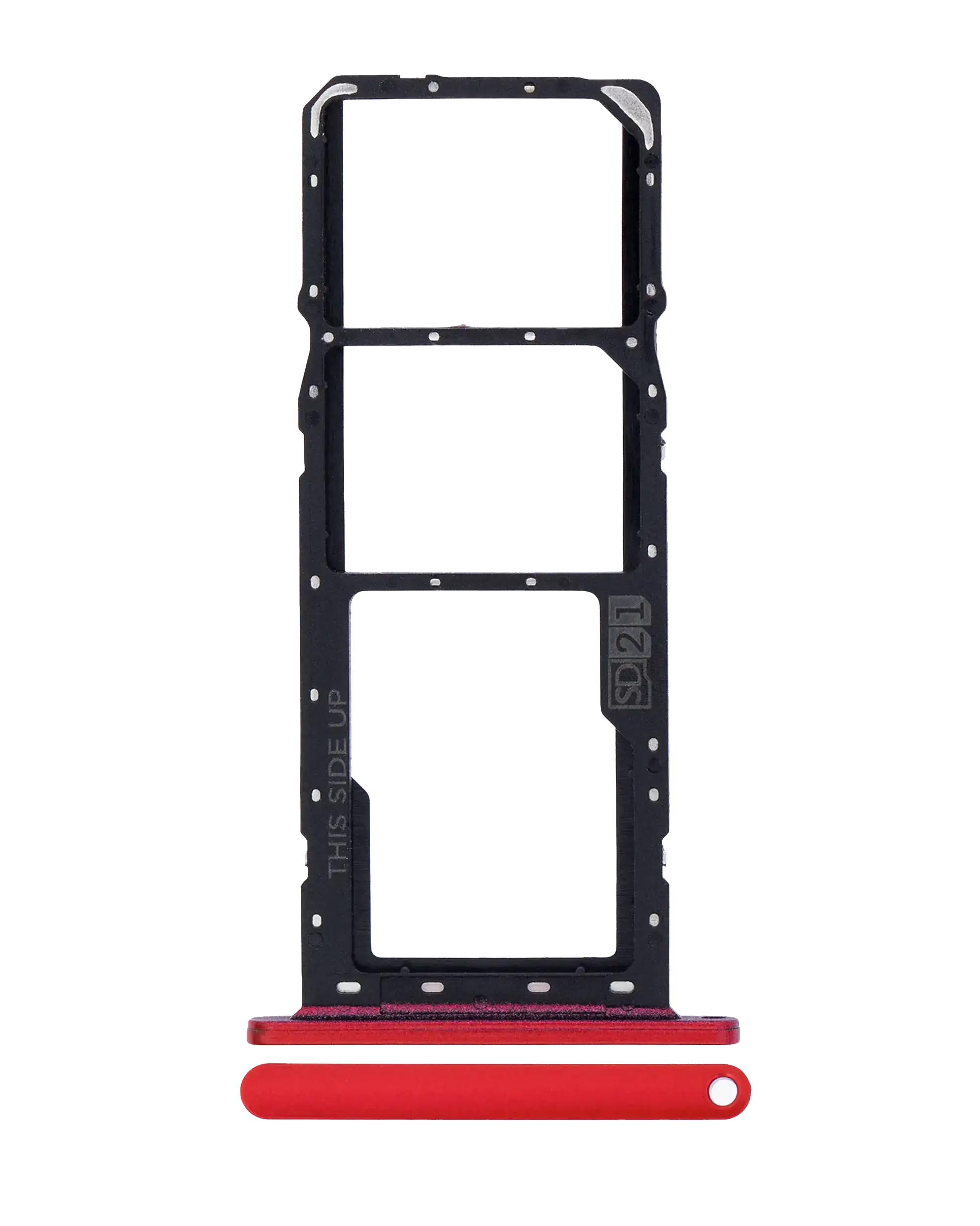 Dual Sim Card Tray For Motorola Moto G8 Power Lite (XT2055 / 2020) (Red) replacement part for compatible Motorola phone, SKU 107082082328, product image 1
