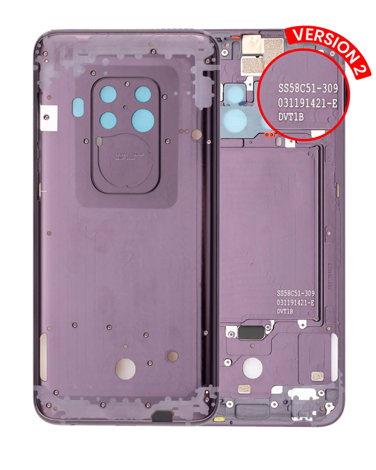 Mid-Frame Housing For Motorola One Zoom (XT2010-01 / 2019) / Z4 (XT1980 / 2019) (Version 2) (Cosmic Purple) - Motorola replacement part - product image 1 - SKU 107082049332