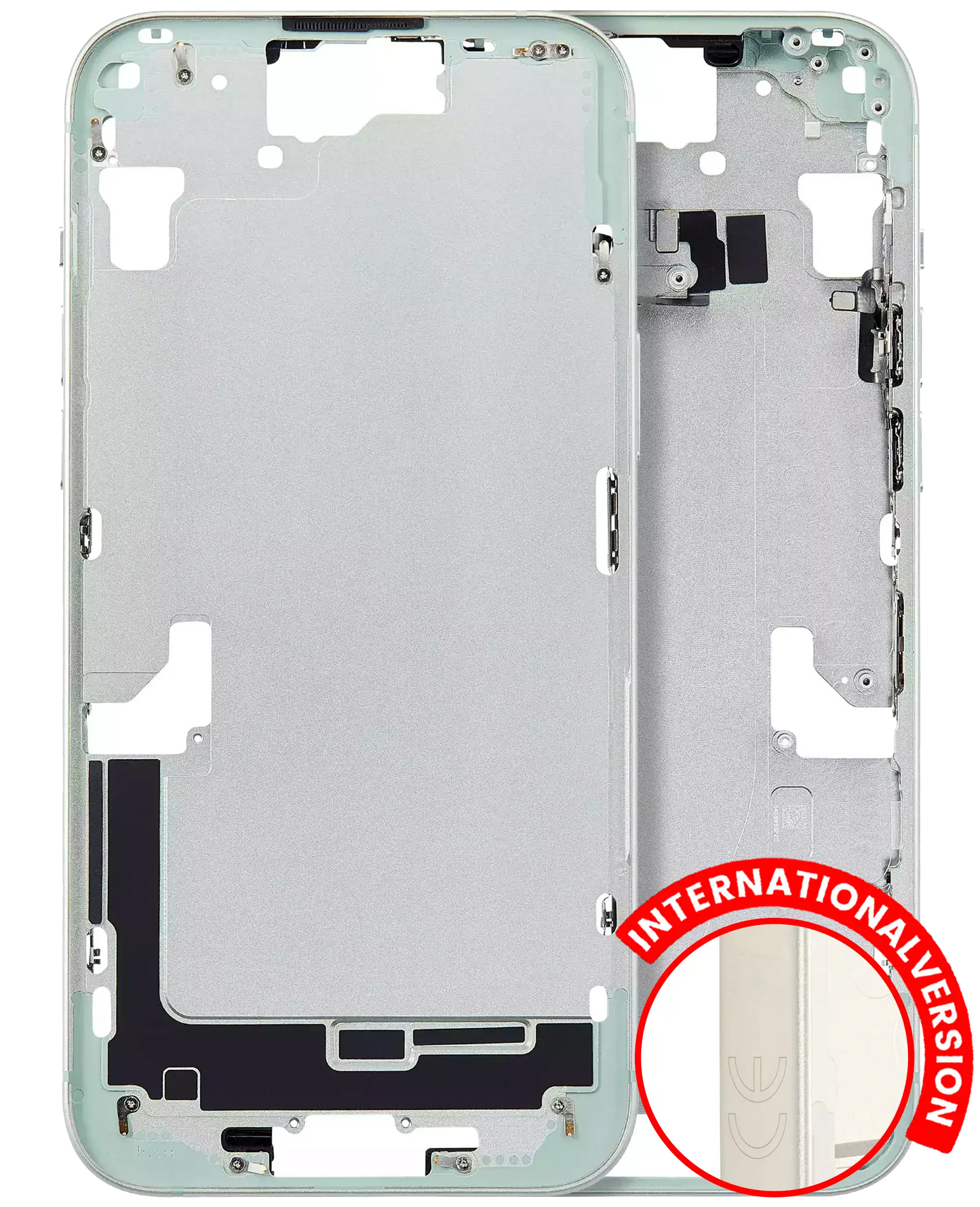 Mid-Frame Housing W/ Small Parts For iPhone 15 Plus (EU / Global Version) (Aftermarket Plus) (Green)
