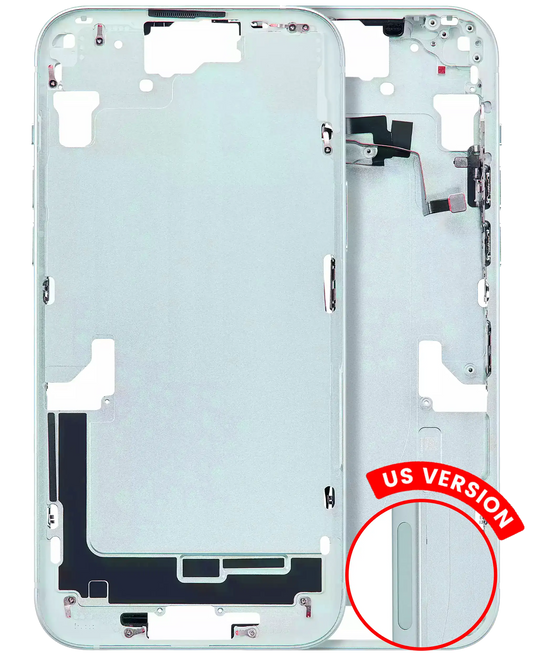 Mid-Frame Housing W/ Small Parts For iPhone 15 Plus (US Version) (Aftermarket Plus) (Green)