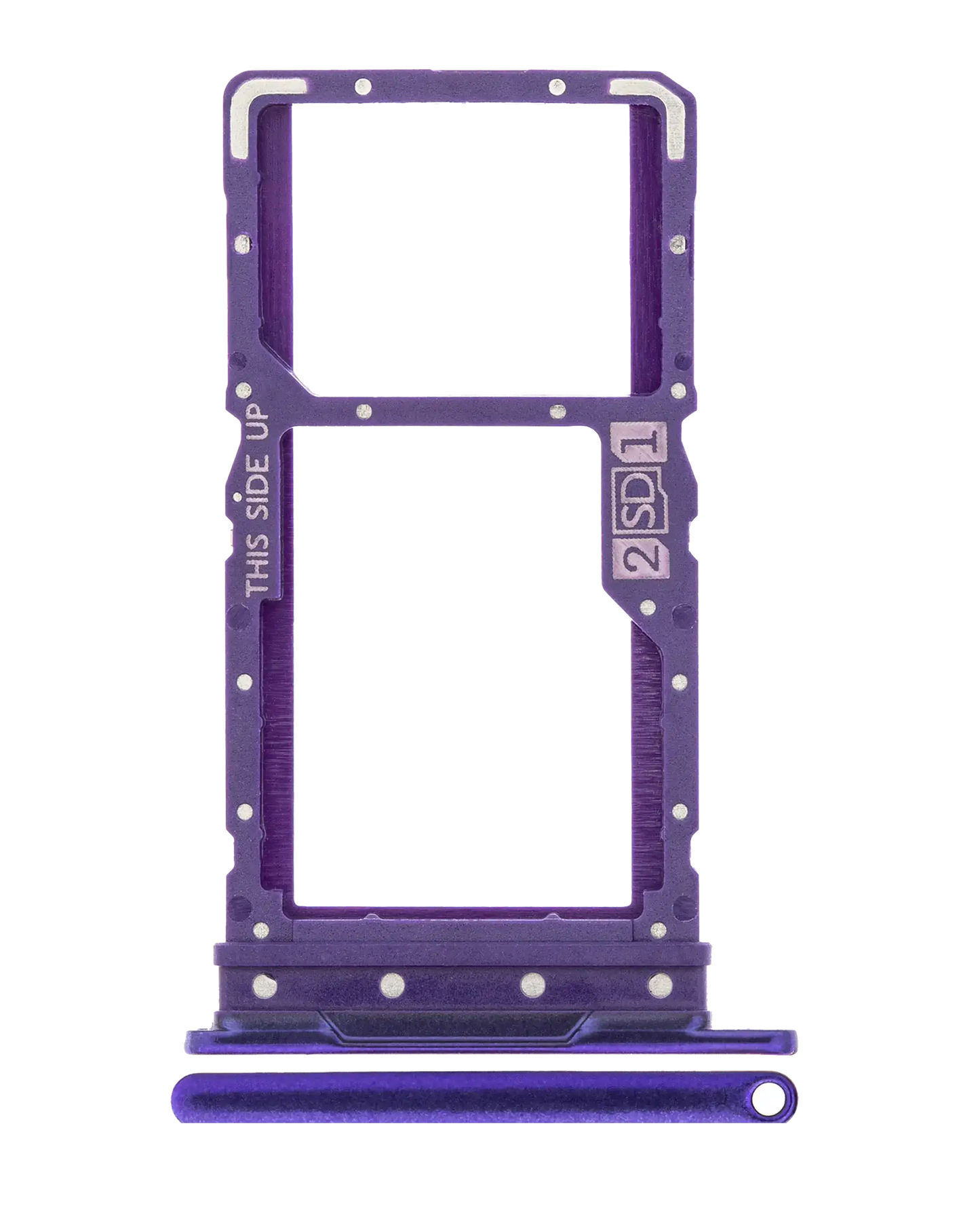 Dual Sim Card Tray For Motorola Moto G9 Power (XT2091 / 2020) (Electric Violet) replacement part for compatible Motorola phone, SKU 107082087824, product image 1