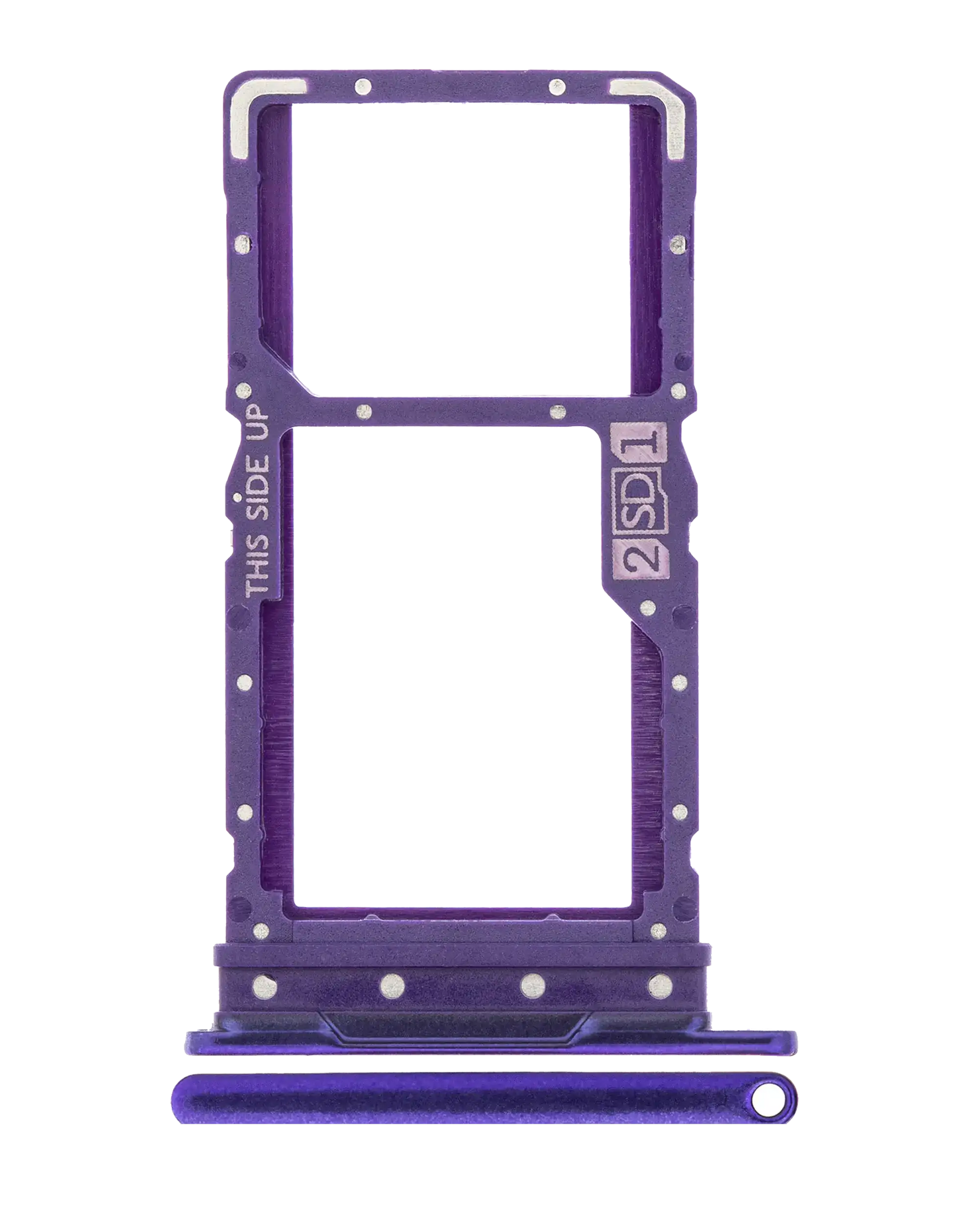 Dual Sim Card Tray For Motorola Moto G9 Power (XT2091 / 2020) (Electric Violet) replacement part for compatible Motorola phone, SKU 107082087824, product image 1
