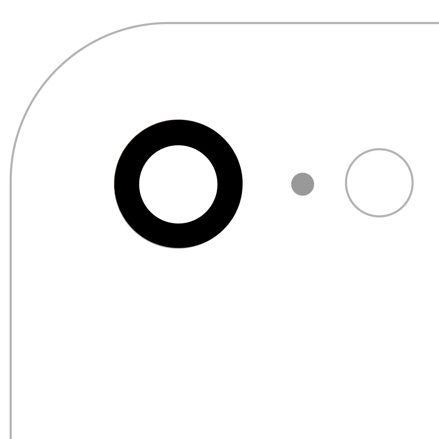 Back Camera Lens With Adhesive (Glass Only) For iPhone 7 / 8 / SE (2020) / SE (2022) (Aftermarket Plus) (10 Pack)