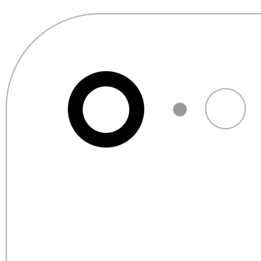 Back Camera Lens With Adhesive (Glass Only) For iPhone 7 / 8 / SE (2020) / SE (2022) (Aftermarket Plus) (10 Pack)