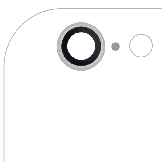 Back Camera Lens For iPhone 6 / 6S (Silver) (10 Pack) (Real Sapphire l Premium)