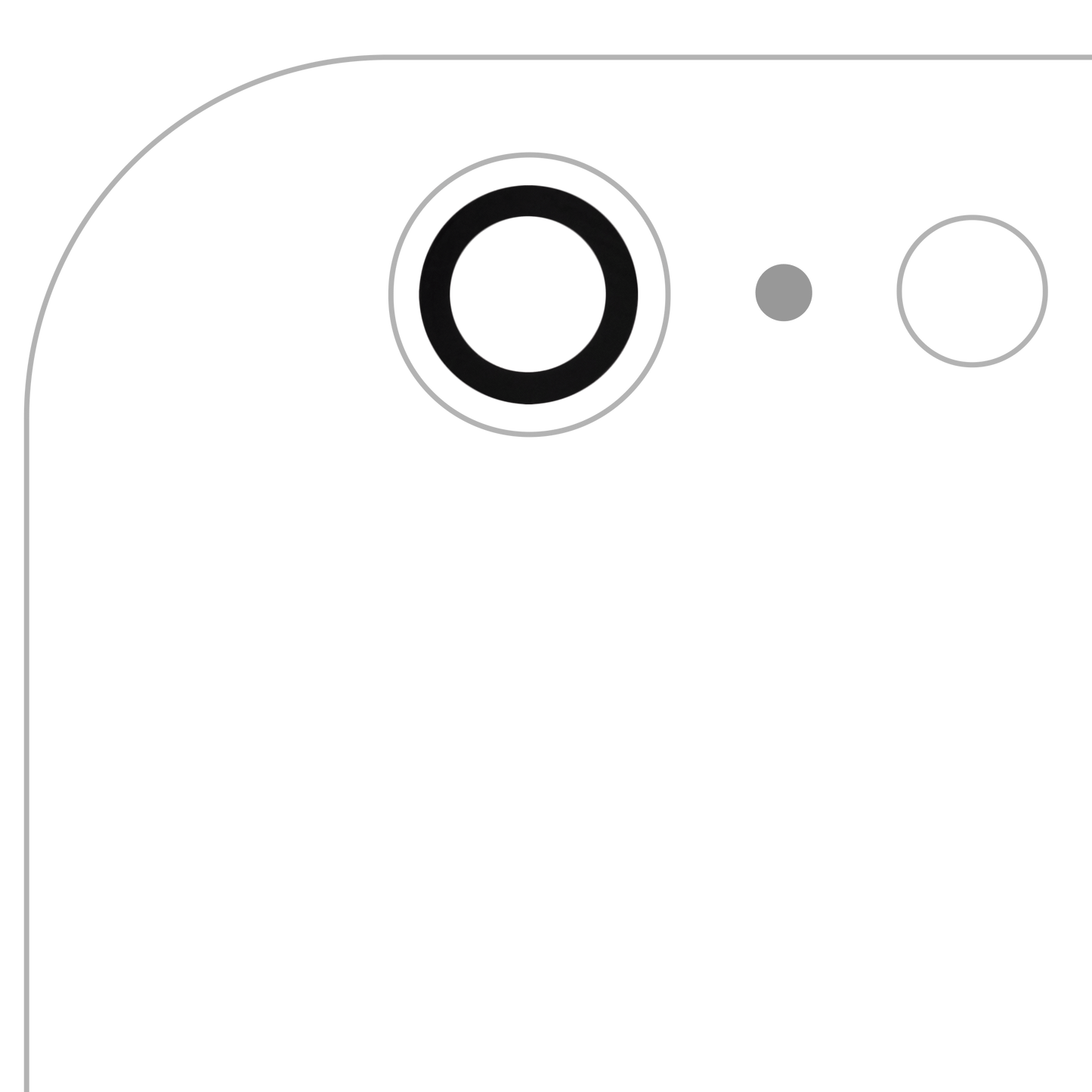 Back Camera Lens (Glass Only) With Adhesive For iPhone 6 Plus / 6S Plus (All Colors) (10 Pack) (Real Sapphire l Premium)
