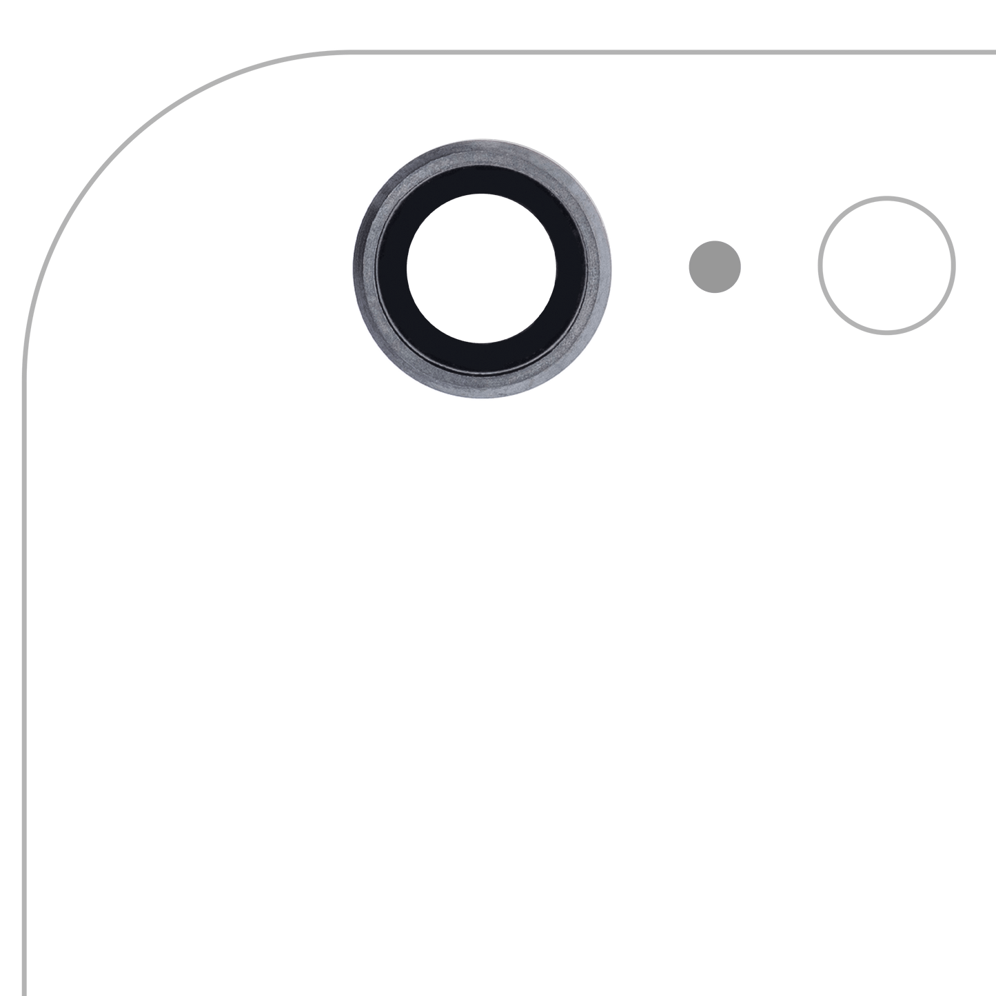 Back Camera Lens For iPhone 6 Plus / 6S Plus (Space Gray) (10 Pack) (Real Sapphire l Premium)