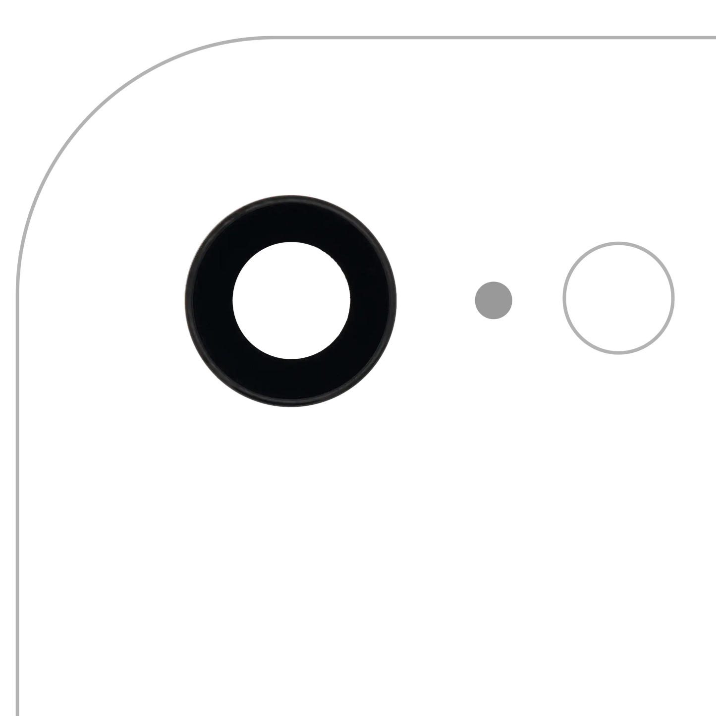Back Camera Lens With Bracket & Bezel For iPhone 7 (Aftermarket Plus) (10 Pack)