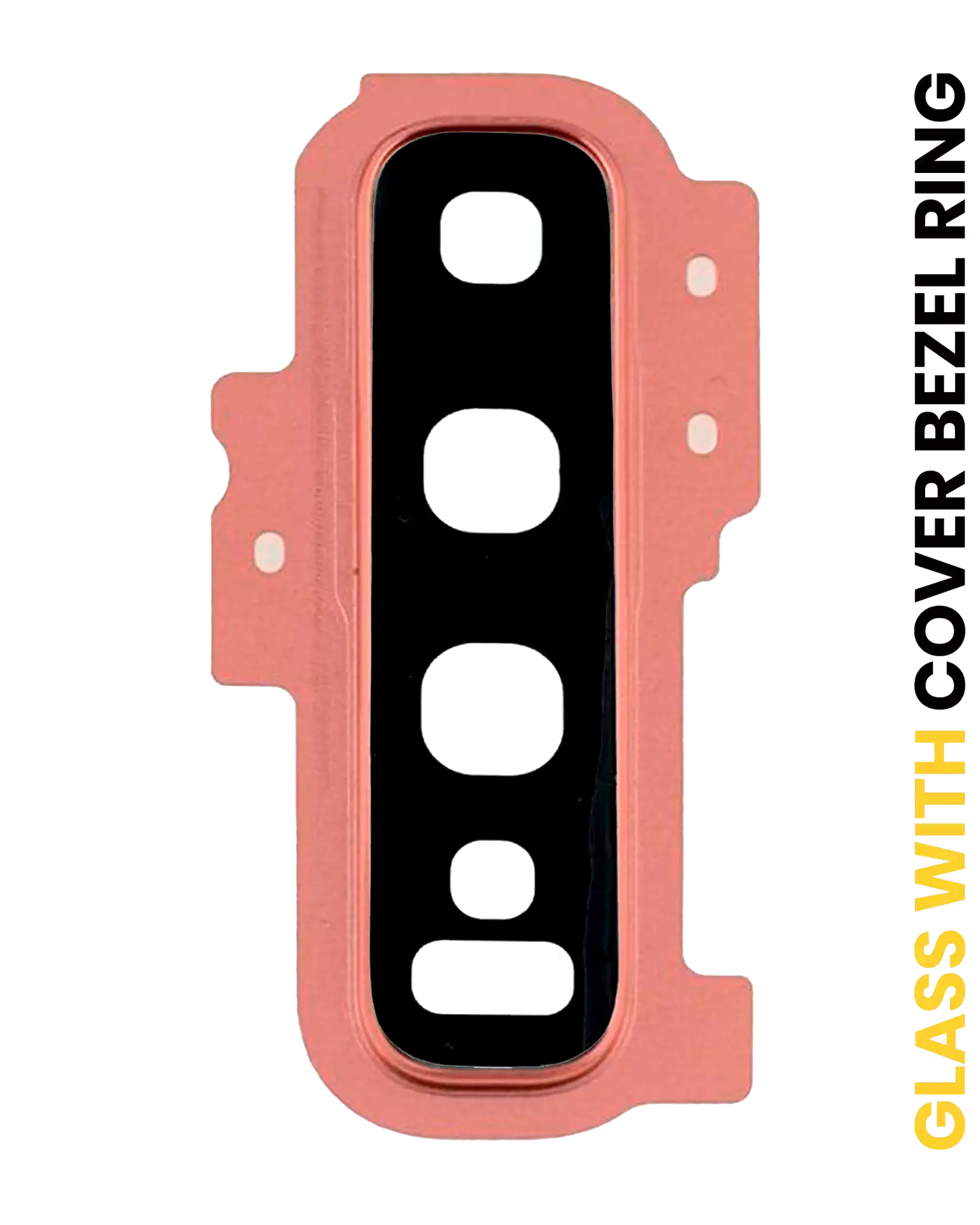 Back Camera Lens With Cover Bezel Ring For Samsung Galaxy S10 Plus (Pink)