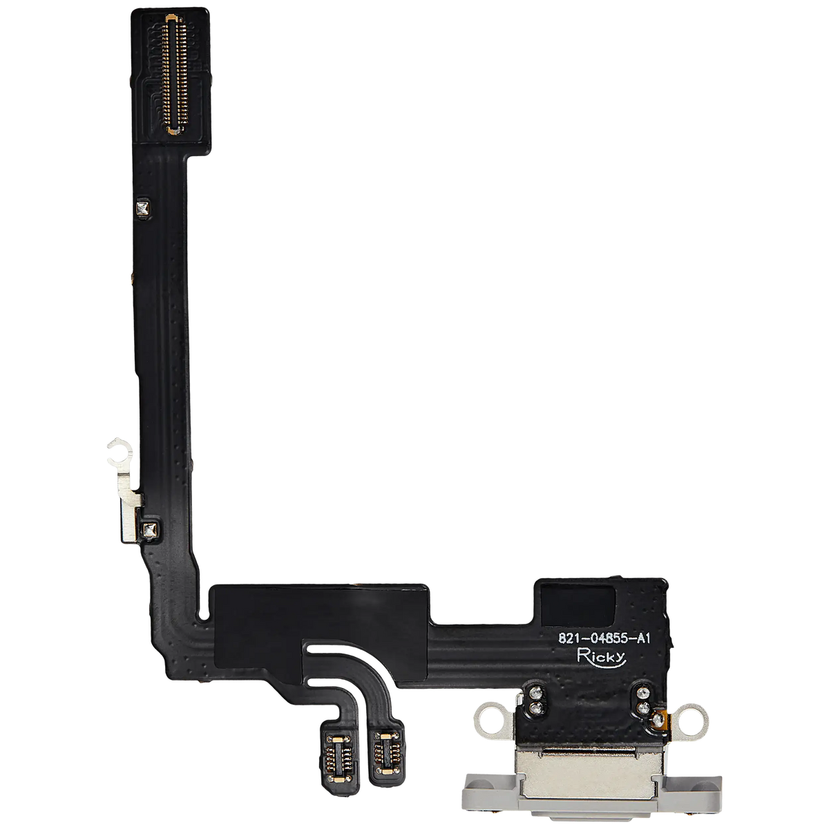 Charging Port Flex Cable For iPhone 16 Pro (Aftermarket Plus) (White Titanium) — product photo 3