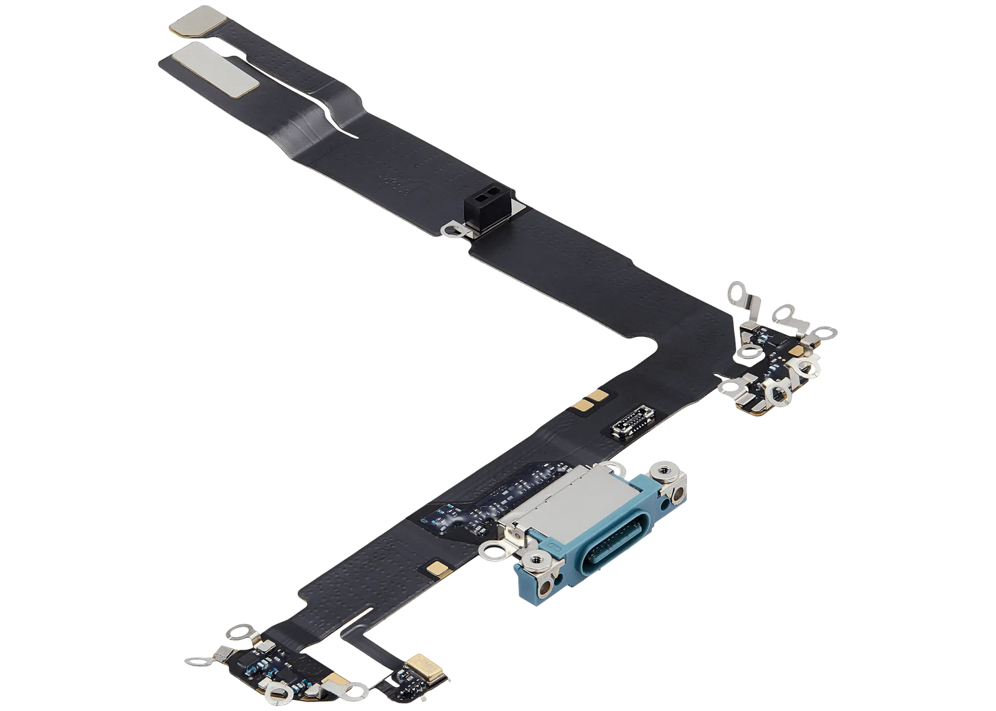 Charging Port Flex Cable For iPhone 16 Plus (Premium) (Teal)