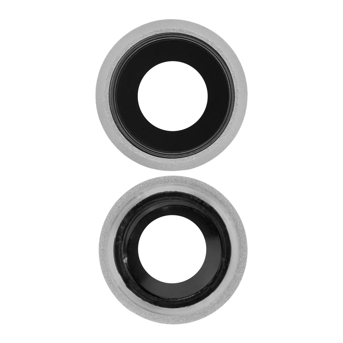 Back Camera Lens With Bracket & Bezel For iPhone 8 / SE (2020) / SE (2022) (Silver) (10 Pack) (Real Sapphire l Premium)