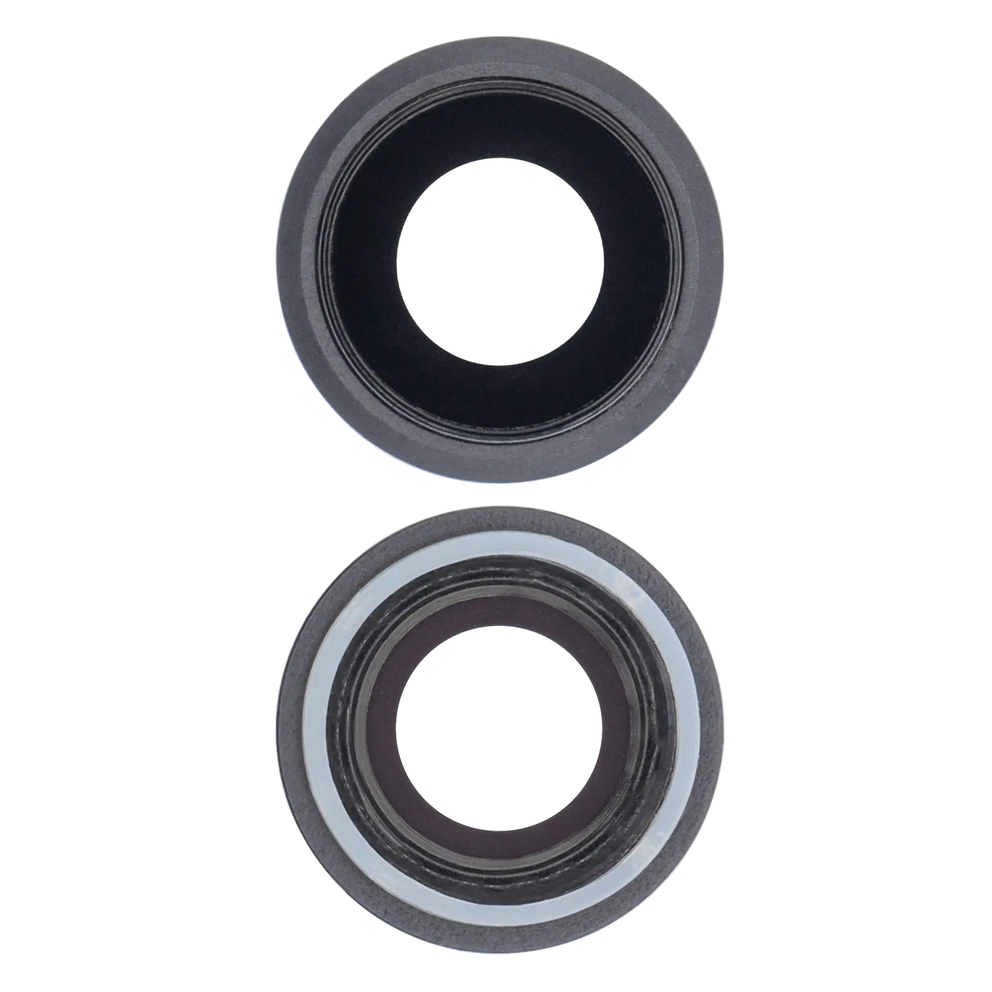 Back Camera Lens With Bracket & Bezel For iPhone 8 / SE (2020) / SE (2022) (Space Gray) (10 Pack) (Real Sapphire l Premium)