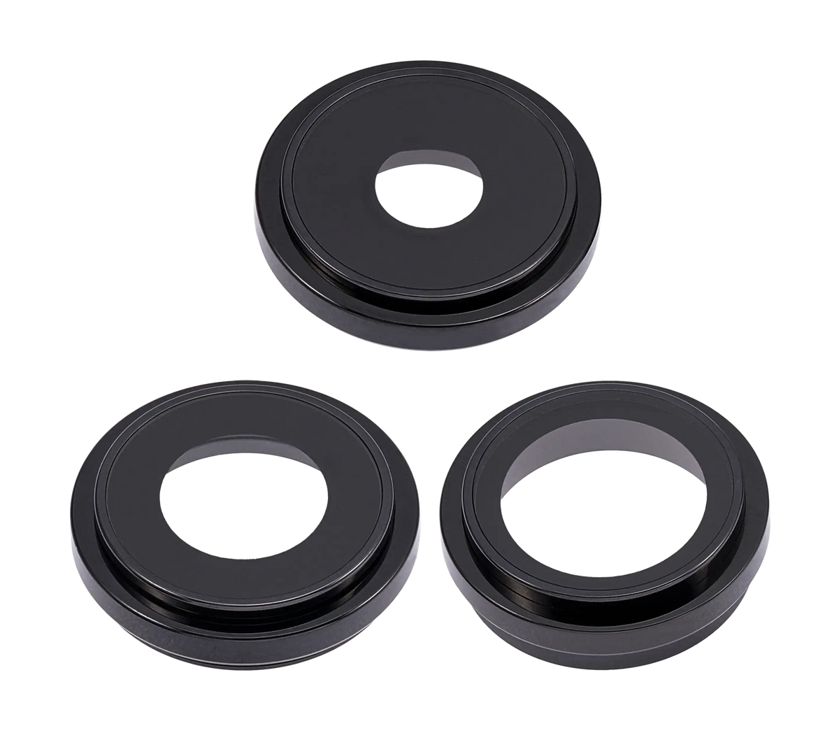 Back Camera Lens With Bracket & Bezel For iPhone 14 Pro / 14 Pro Max (Space Black) (3 Piece Set) (Aftermarket Plus)