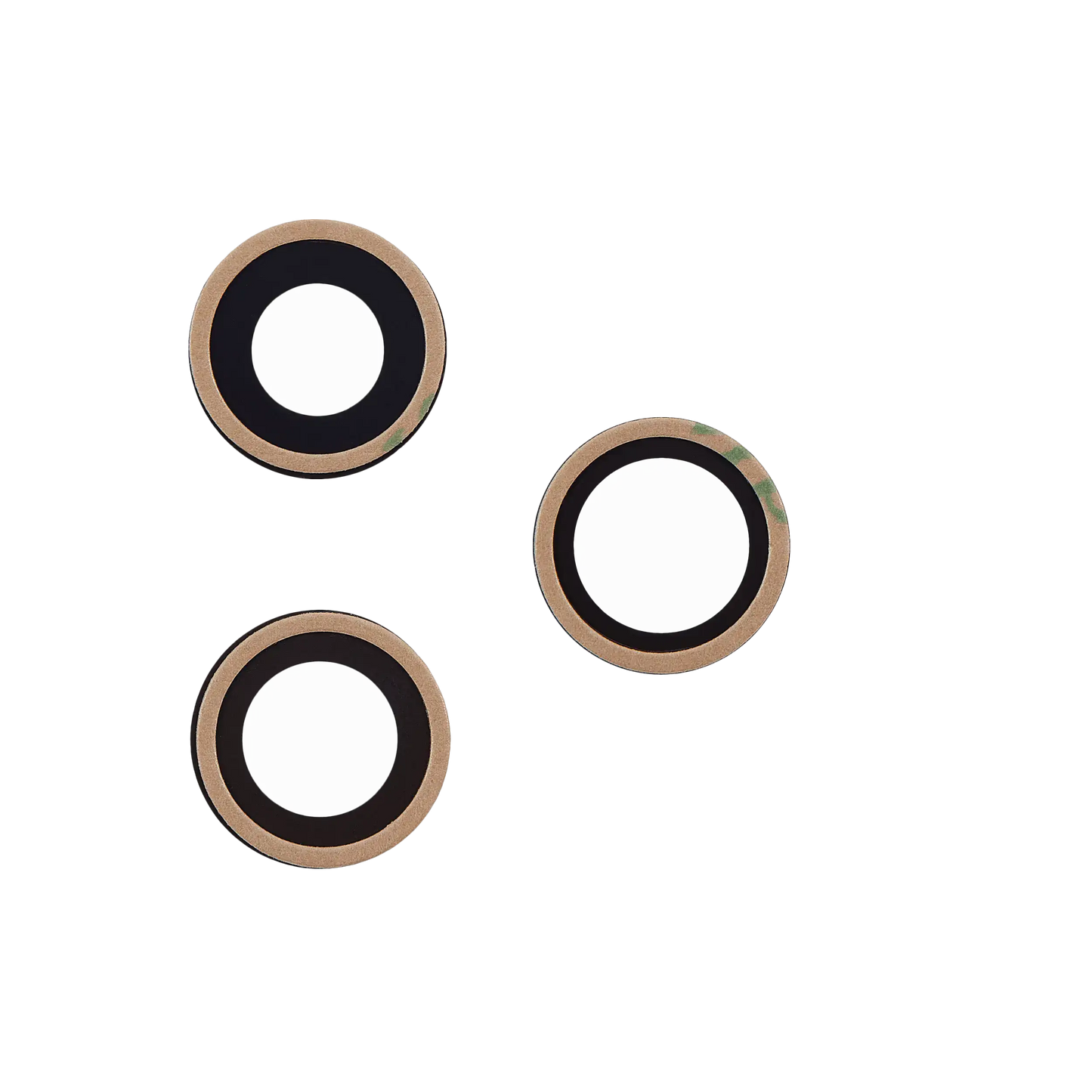 Back Camera Lens (Glass Only) With Adhesive For iPhone 12 Pro Max (3 Piece Set) (Real Sapphire / Premium)